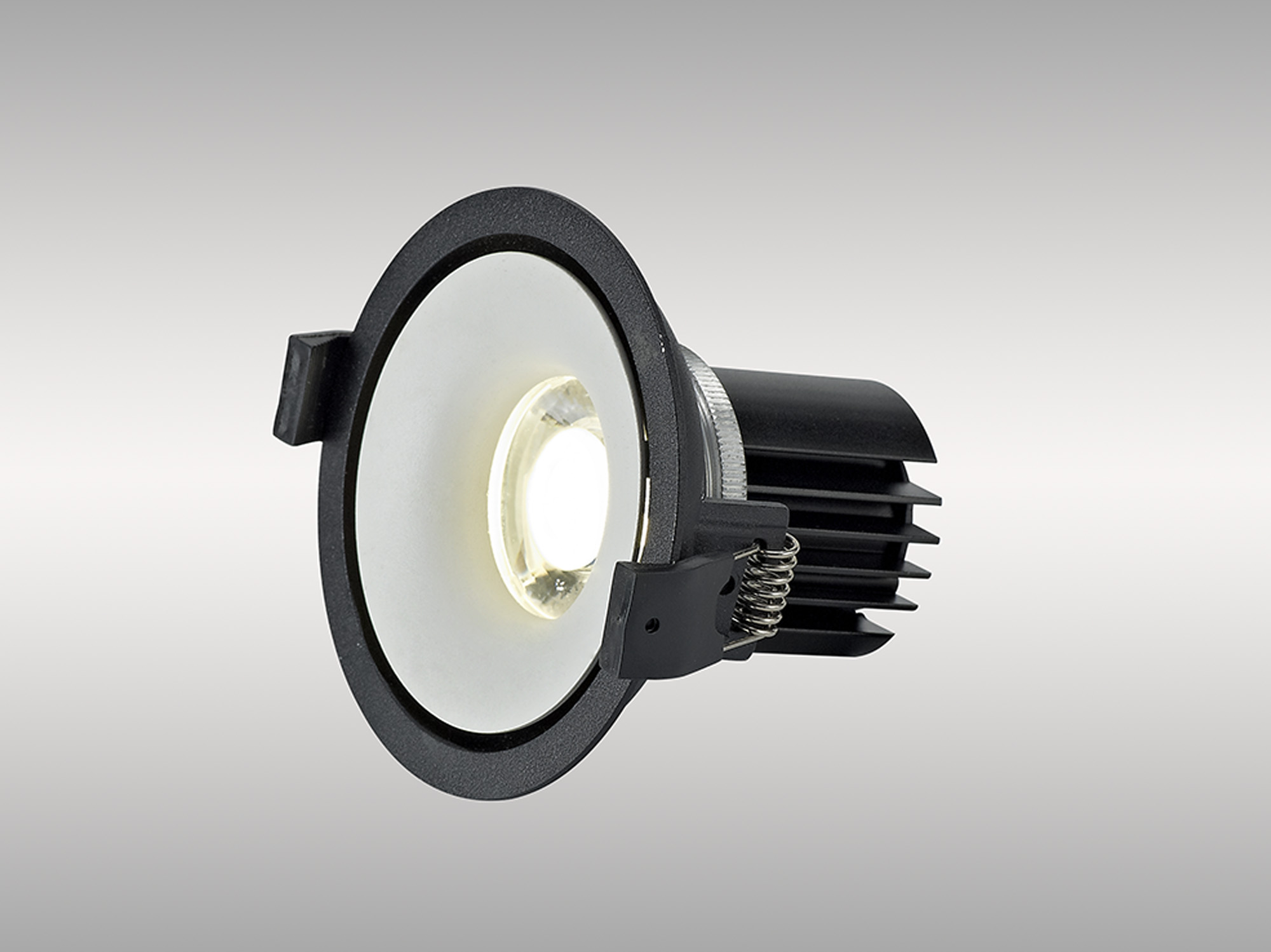 Bolor 9 Tridonic Powered 9W 3000K 840lm 24° CRI>90 LED Engine Black/White Fixed Recessed Spotlight, IP20 DM202044  Dlux Bolor 9
